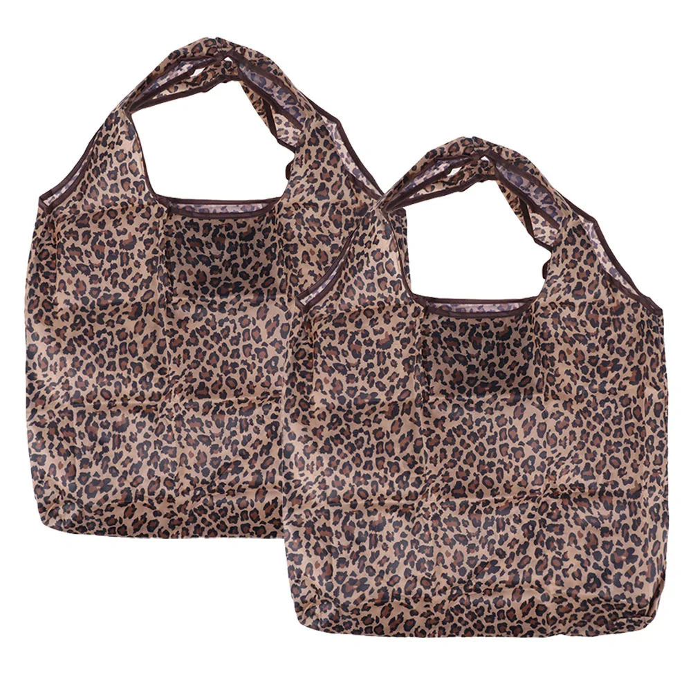 2pcs Convenient Shopping Bag Eco-Friendly Bag Sundries Tote Bag Storage Bag