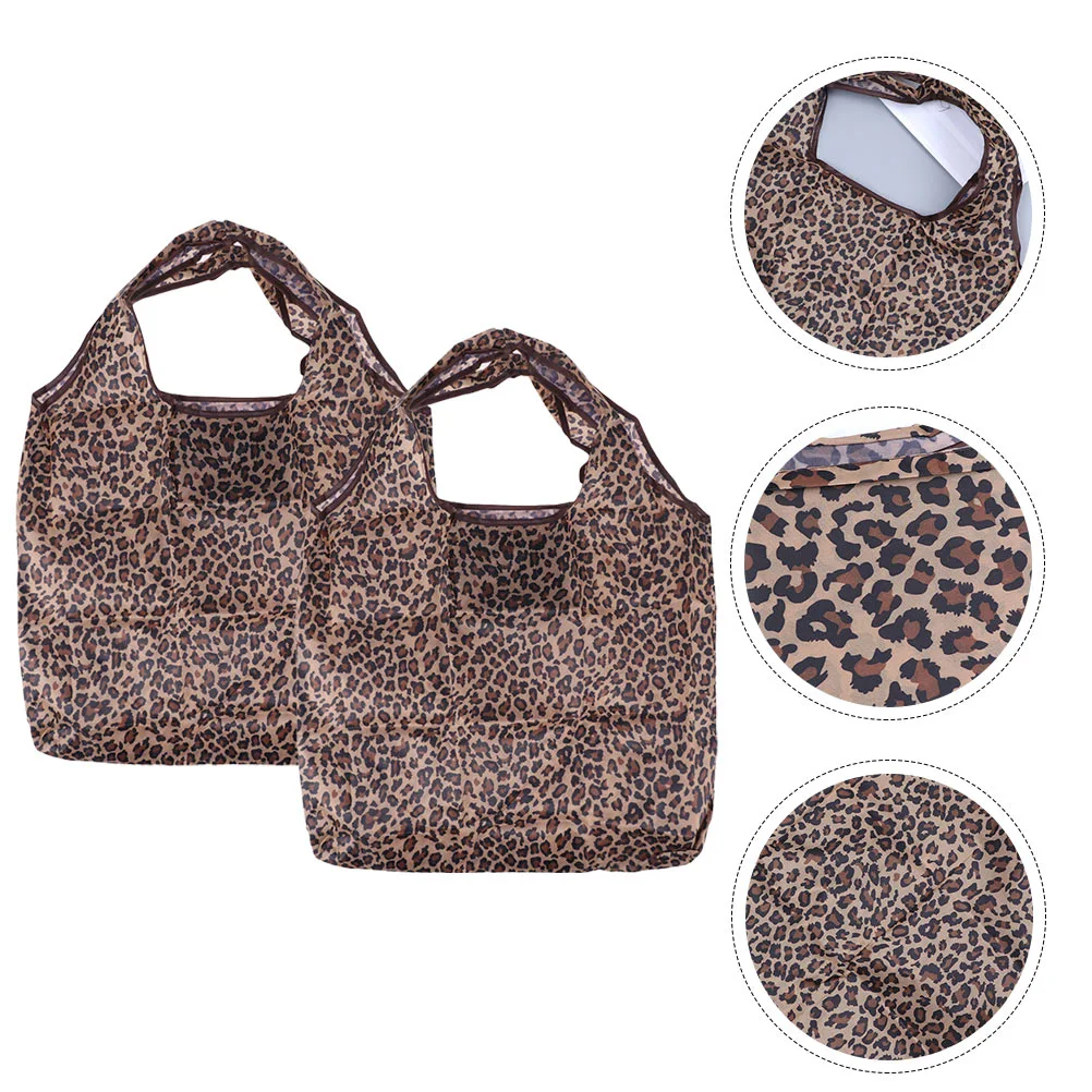 2pcs Convenient Shopping Bag Eco-Friendly Bag Sundries Tote Bag Storage Bag