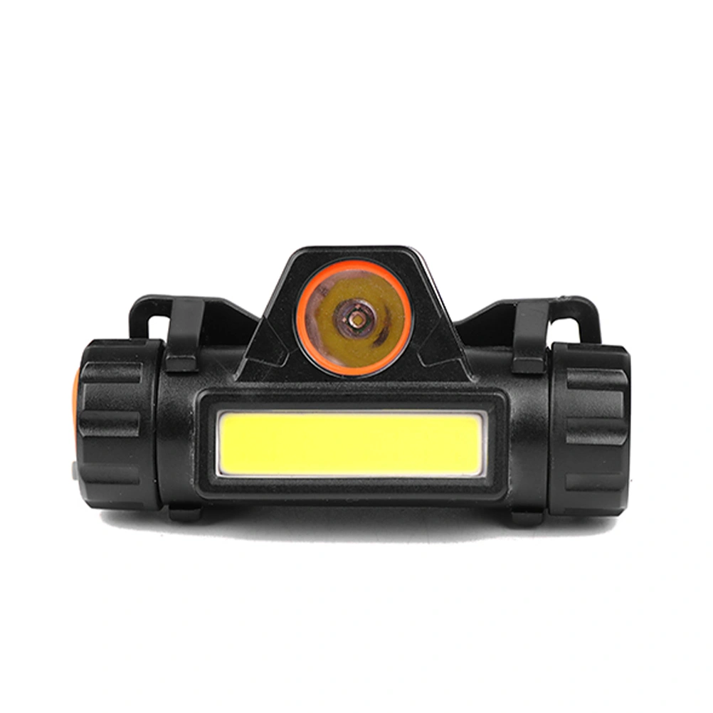 Rechargeable USB Headlight Magnetic Headlamp Portable Head Light for Outdoor Camping Fishing Home (Black)