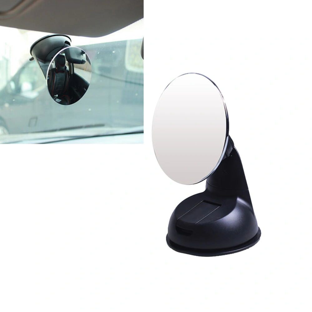 Shatterproof Baby Seat Mirror Rear View Baby Car Seat Mirror Adjustable Blind Spot Round Convex Mirror With Suction Cup (Diameter 85mm)