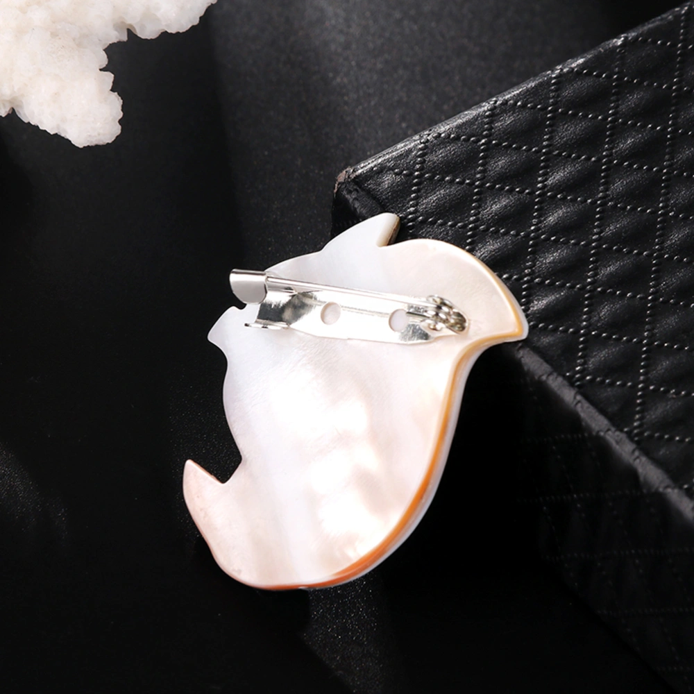 Elegant Metal Natural Shell Squirrel Brooches Women Men Animal Brooch For Banquet Wedding Fashion Corsage