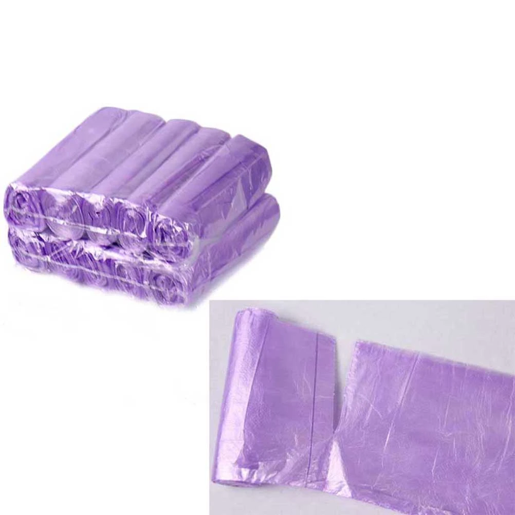 10 Rolls 200pcs Strong Transparent Trash Bags Disposable Thickened Eco-friendly Garbage Bags Wastebasket Bags for Home Office Waste Bin Bathroom Kitchen (Random Color)