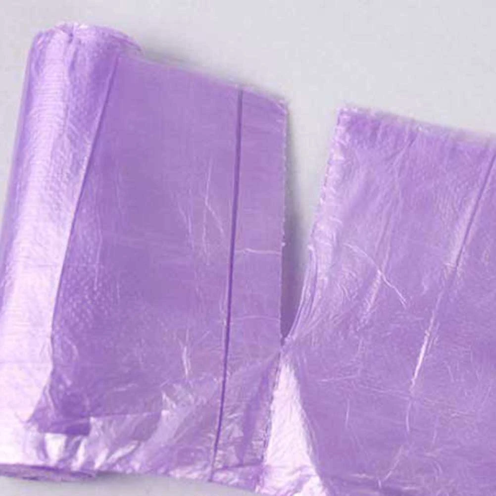 10 Rolls 200pcs Strong Transparent Trash Bags Disposable Thickened Eco-friendly Garbage Bags Wastebasket Bags for Home Office Waste Bin Bathroom Kitchen (Random Color)
