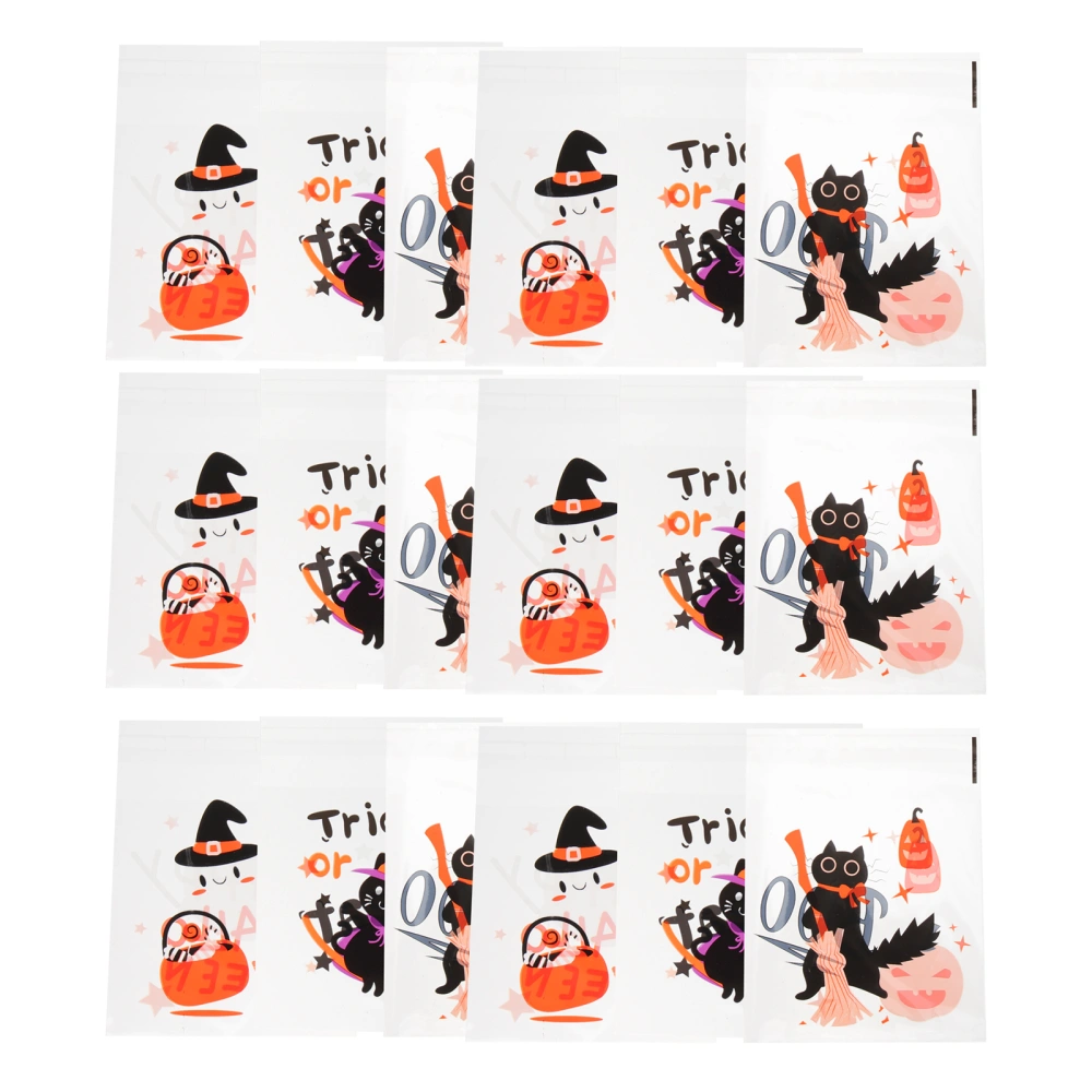 300pcs Halloween Cookies Self Sealing Cellophane Bags Treat Bags Candy Packaging Bags