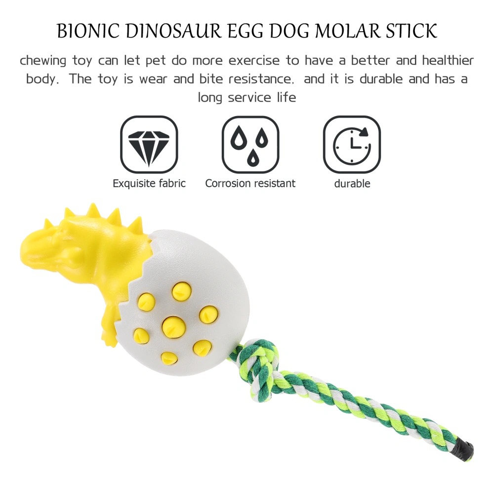 Dog Molar Toy Dinosaur Shape Dog Chew Toy Wear-resistant Dog Teething Toy Pet Chewing Toy