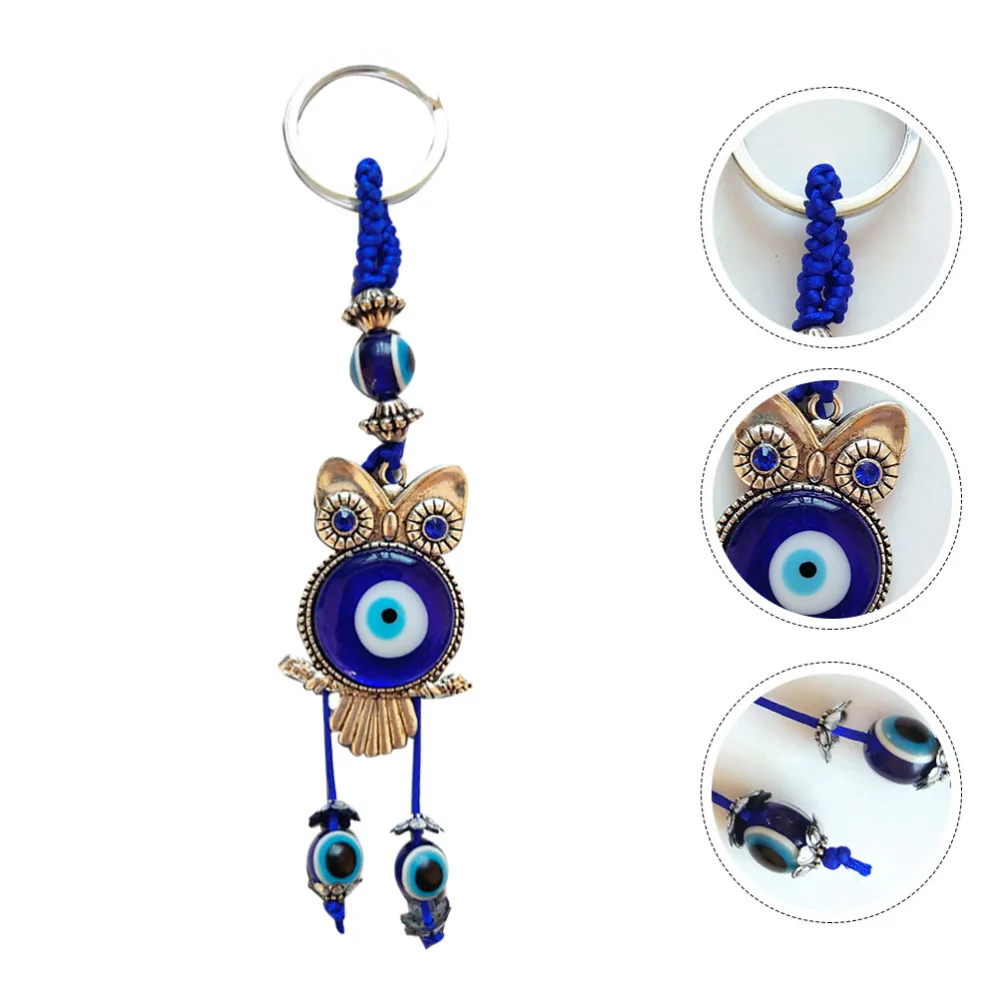 Unique Blue Eye Keychain Creative Key Ring Interesting Key Holder Key Decor