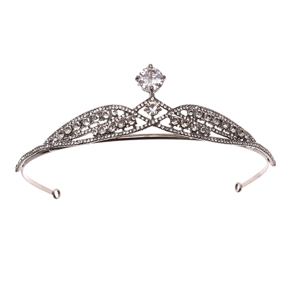 Alloy Elegant Bridal Crown Rhinestone Headband Handmade Crown Decoration