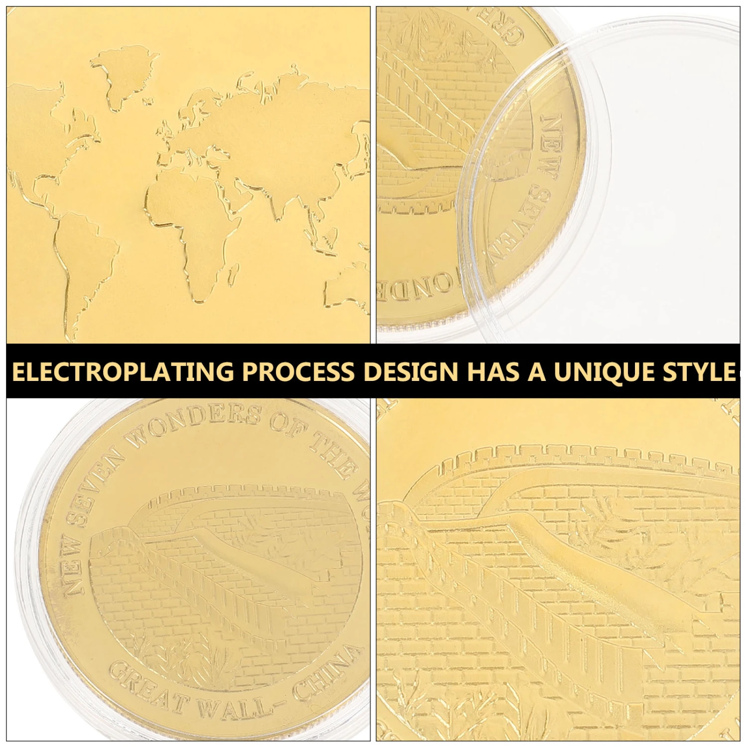 1pc The Great Wall Commemorative Coin Souvenir Coins Gift Home Decoration