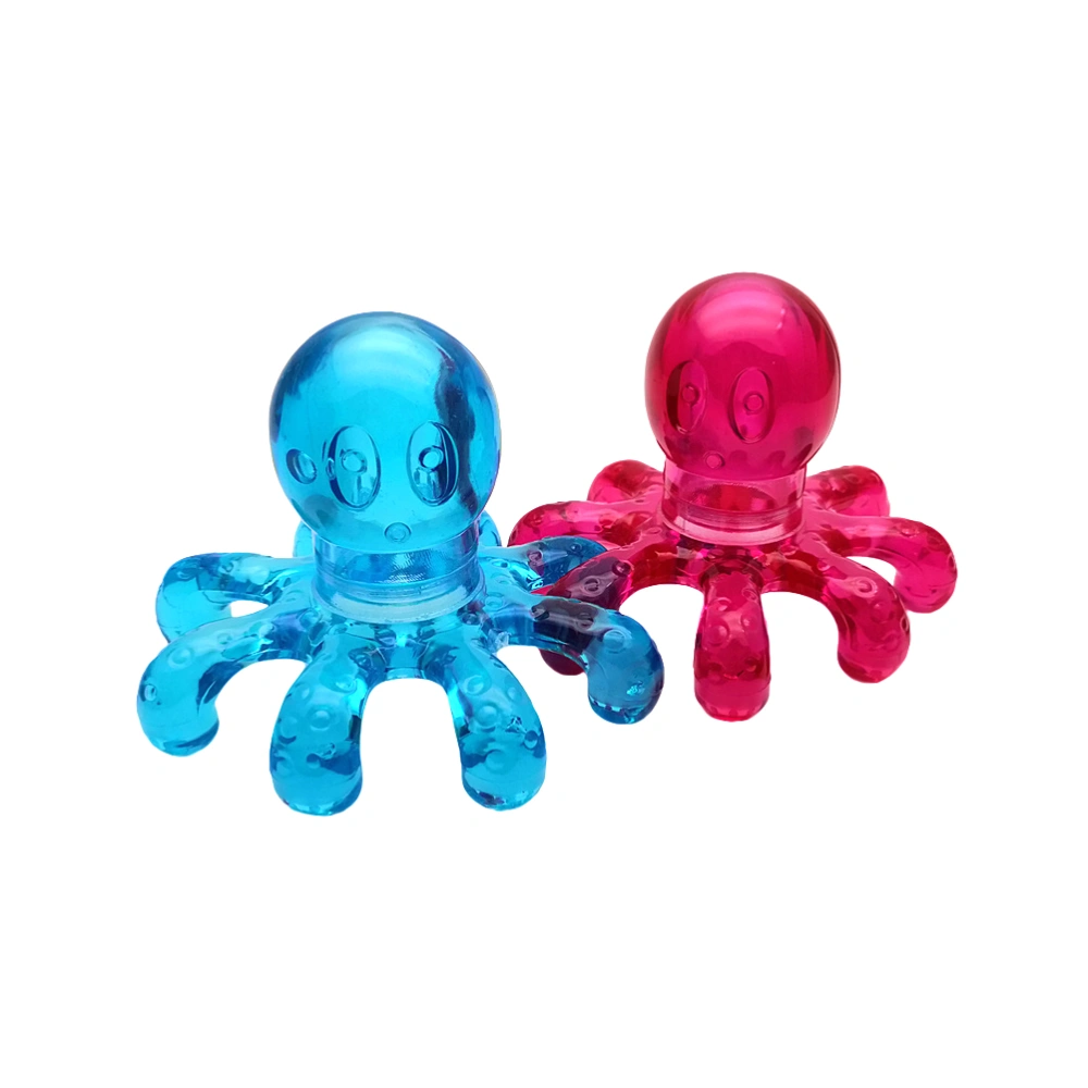 2 Pcs Scalp Massagers Multi-functional Portable Handheld Therapeutic Octopus Head Massager for Neck Shoulder Back Leg Foot(Random Color)