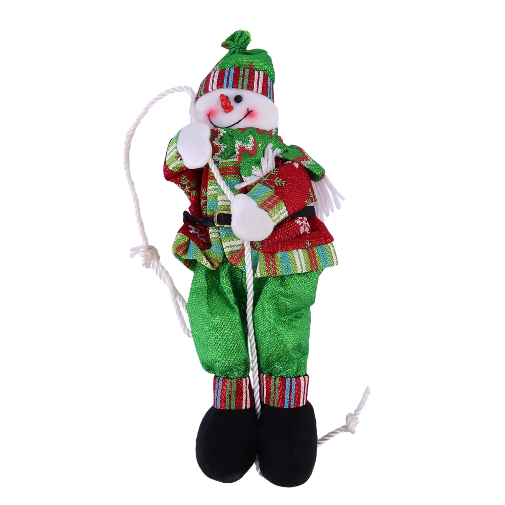 Adorable Climbing Rope Christmas Dolls Ceiling Pendant Funny Hanging Doll