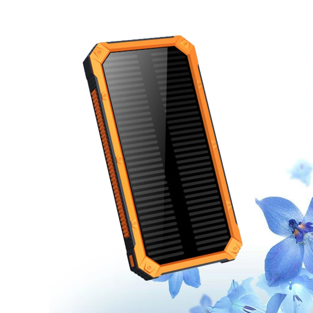 6000mah Large Capacity Solar Powered Powerbank Multifunction Outdoor Camping Light(Orange)