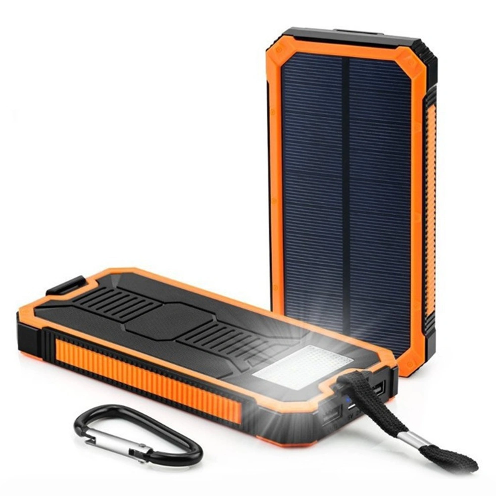 6000mah Large Capacity Solar Powered Powerbank Multifunction Outdoor Camping Light(Orange)