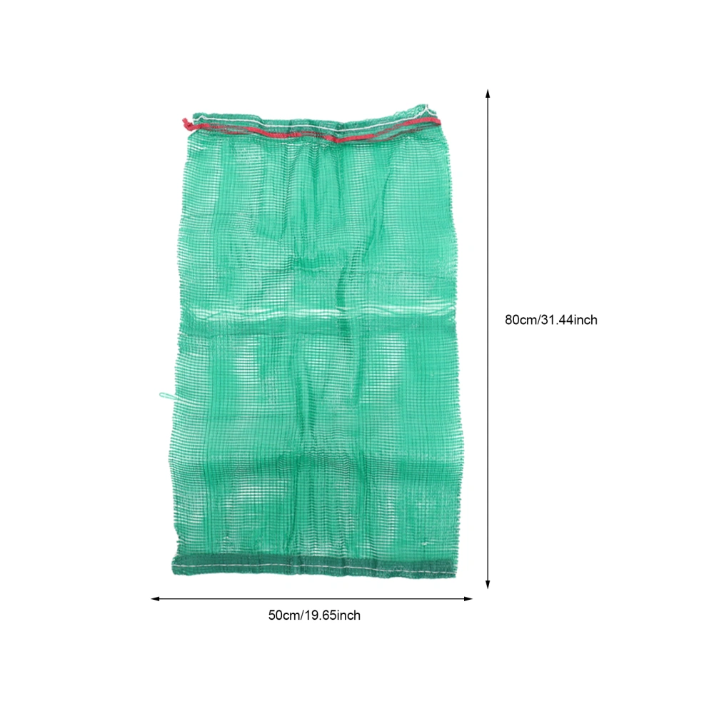 50pcs Mesh Produce Bags Onion Storage Bags Potato Mesh Bags Drawstring Mesh Bags for Vegetable