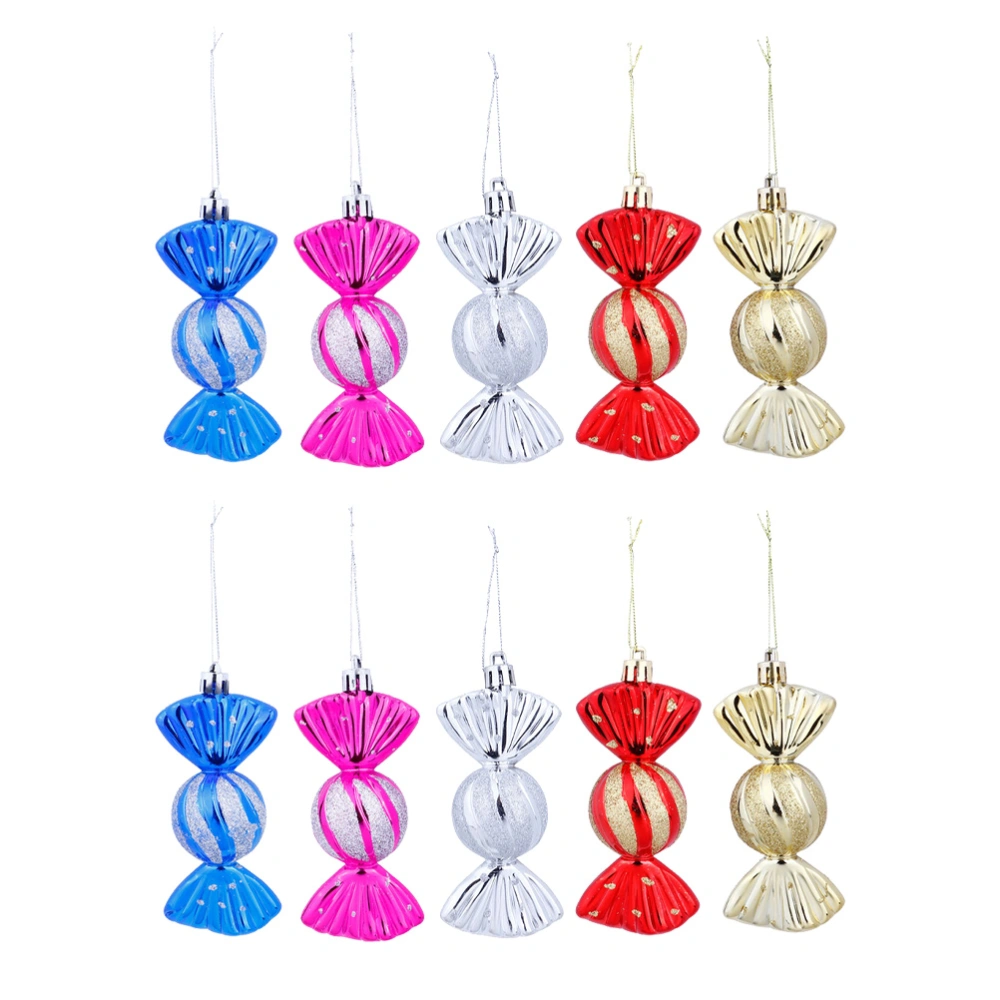 10pcs Christmas Candy Pendant Christmas Tree Ornament Xmas Decor for Home Shop