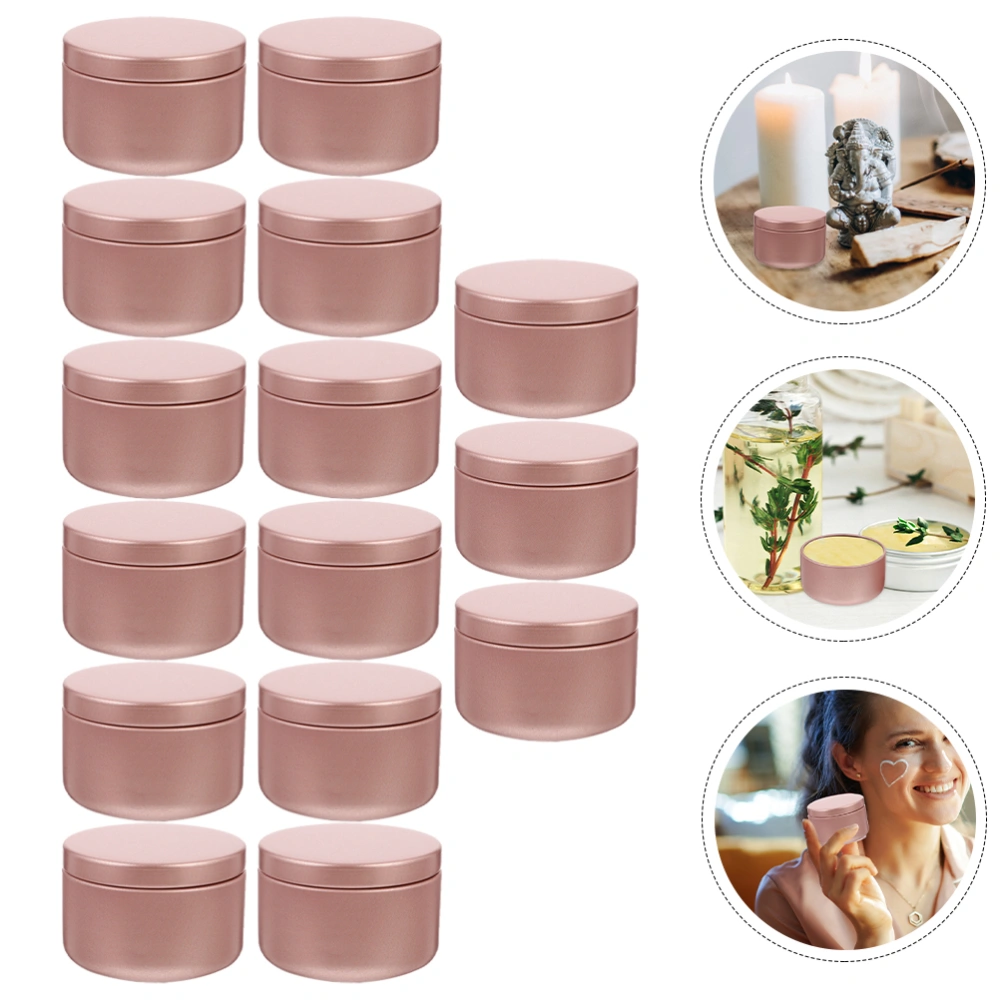 24 Pcs Aluminum Candle Tin Round Candle Containers Practical Candle Jars