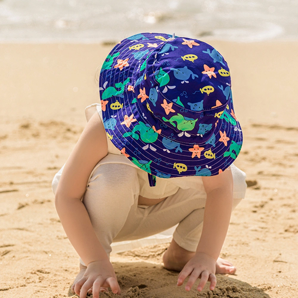 Children Hat Kids Breathable Hat Animals Pattern Hat Adjustable Sunshade Hat