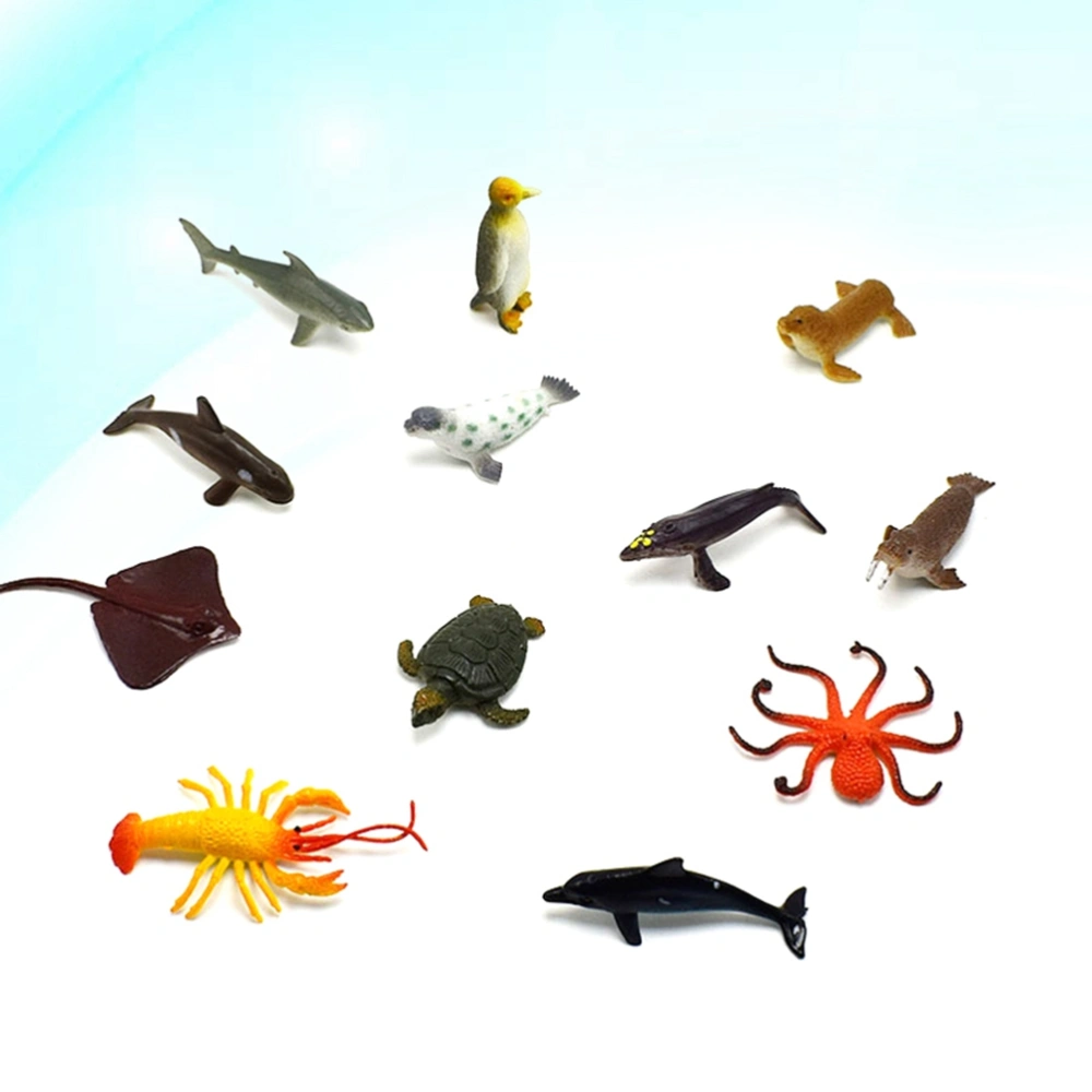 12pcs Ocean Animal Tropical Fish Figure Model Preschool Kids Educational Toys