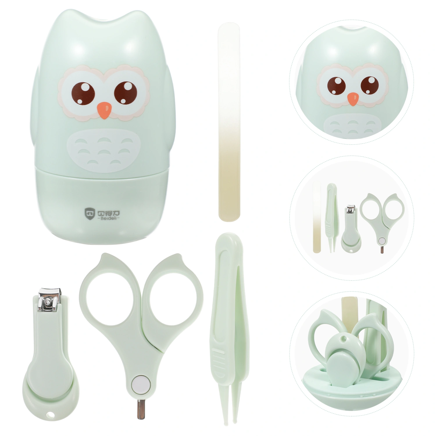 1 Set Portable Nail Trimmers Kit Infant Nail File Baby Nail Scissors Clipper