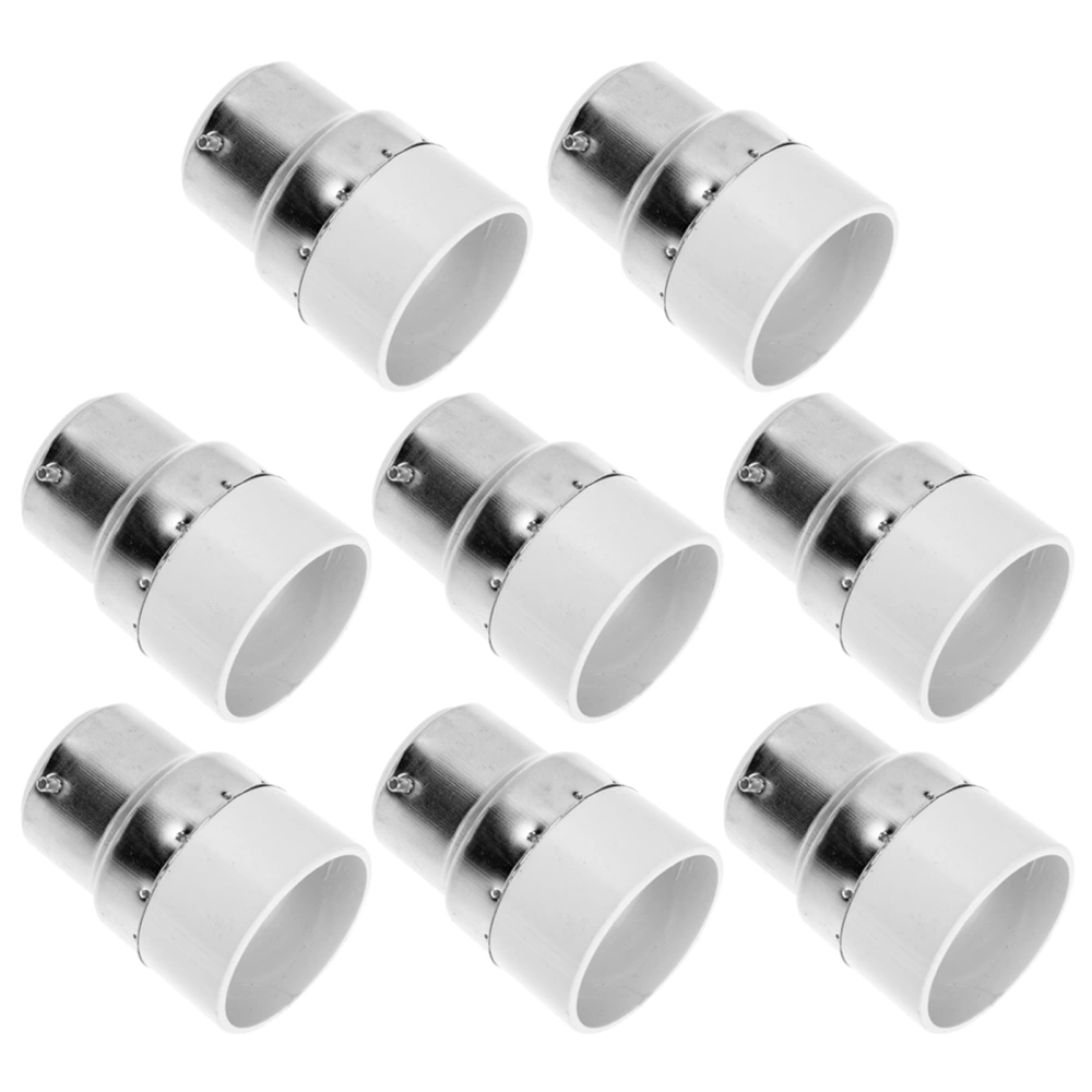 8pcs Bulb Holder Converter Adapter Professional B22 to E14 Light Socket Adapter