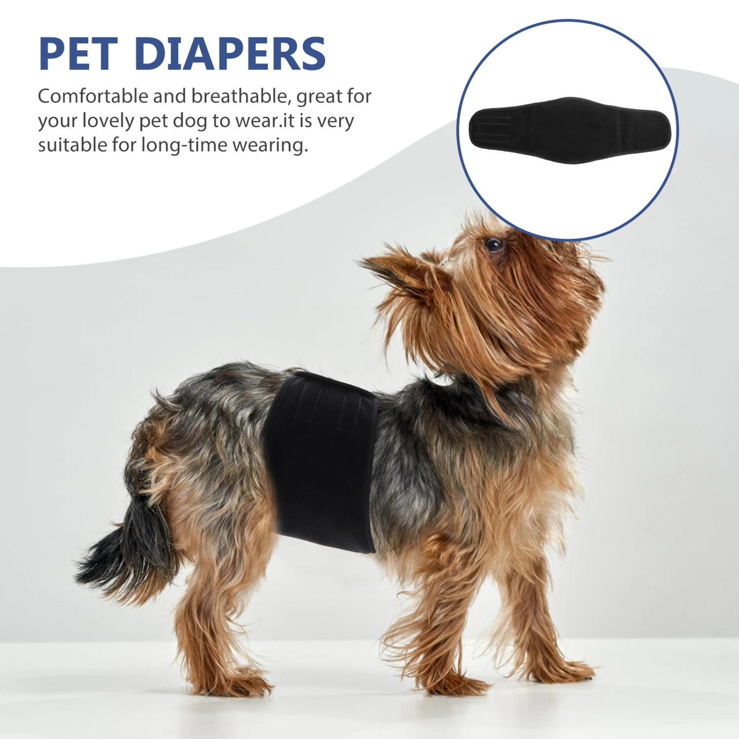 Dog Belly Band Washable Male Dog Diaper Household Dog Belly Wrap Reusable Pet Diaper
