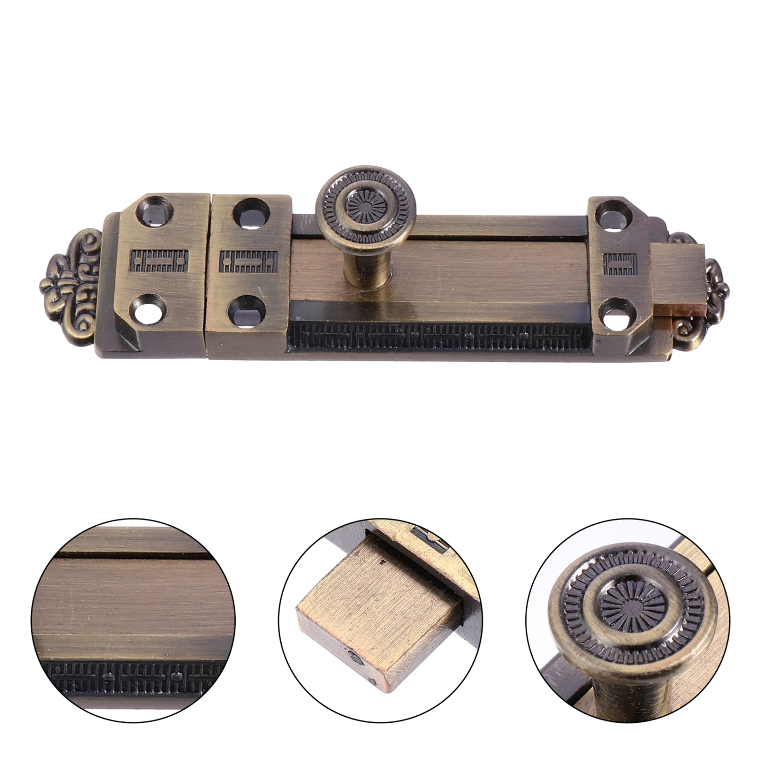 Retro Vintage European Alloy Slide Door Bolt Barrel Latch Gate Security Locks