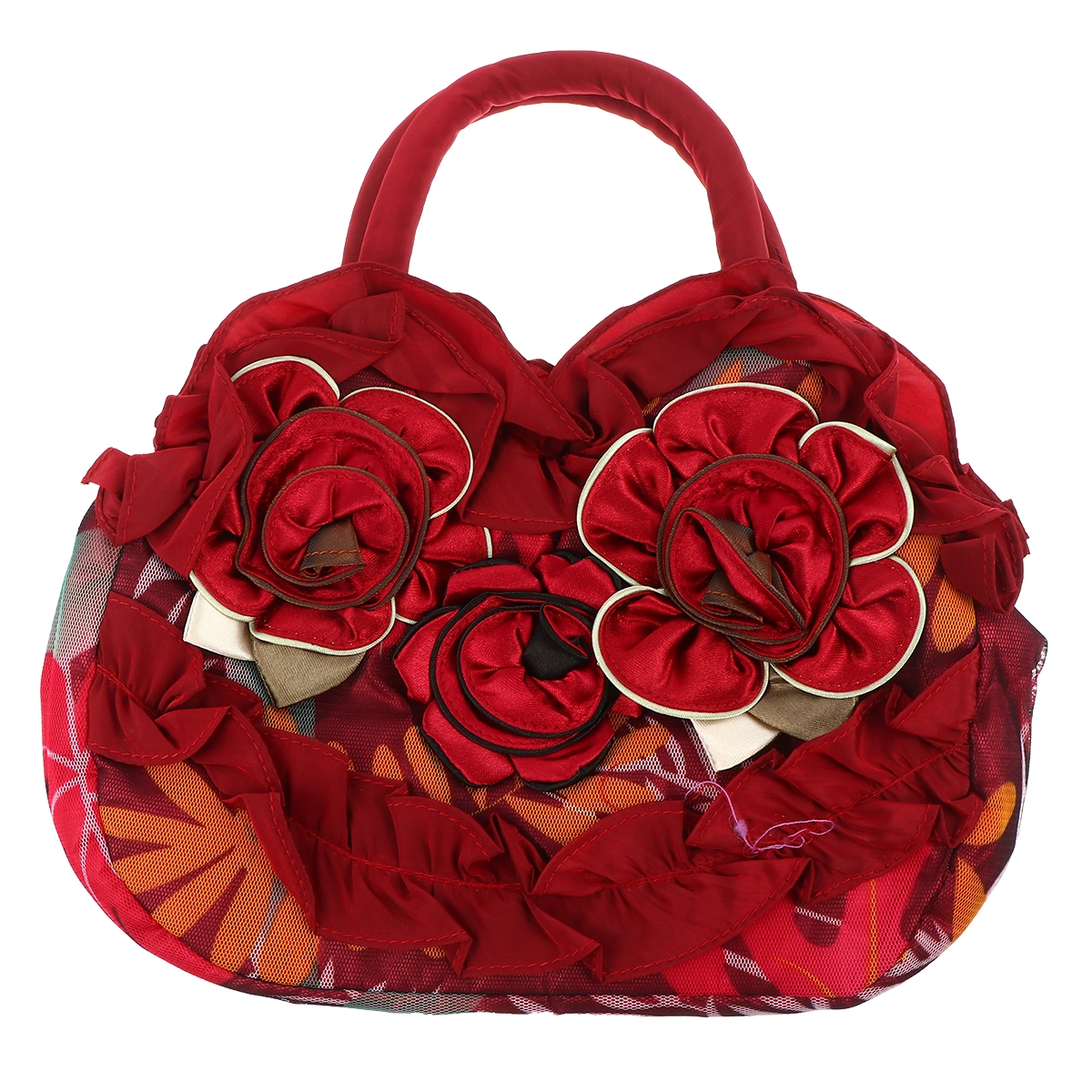 Flower Design Women Handbag Fashion Zipper Totes Bag Women Shopping Casual Bag