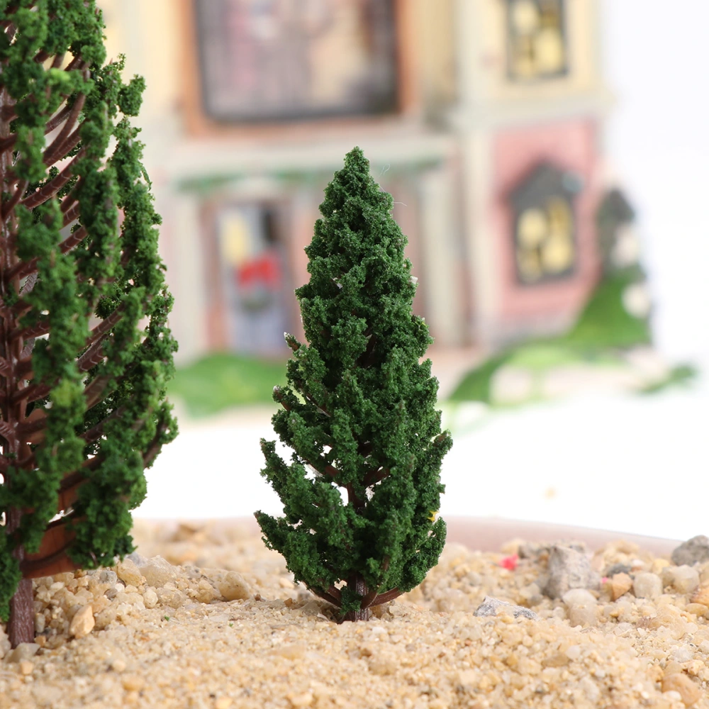 10pcs Model Trees Park Street Diorama Scenery Layout Miniature Landscape Scenery (11cm)