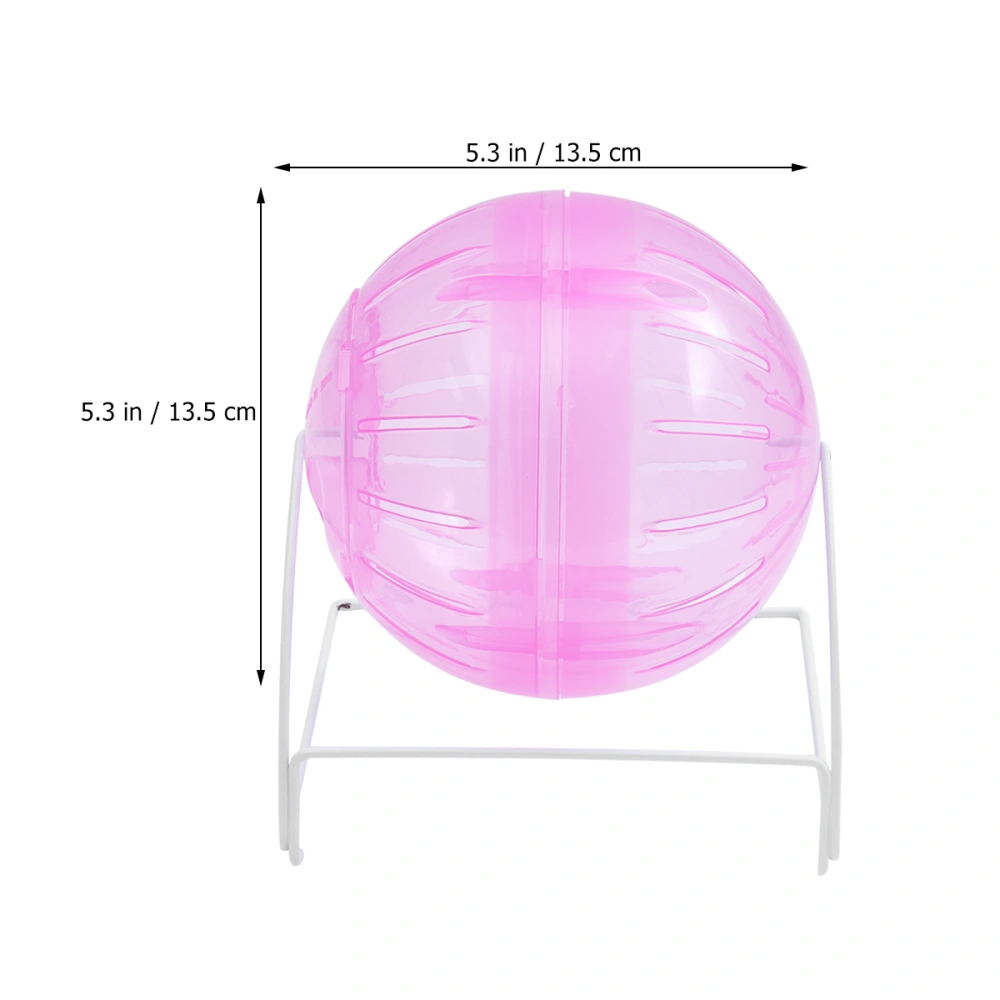 Four-in-One Multifunctional Hamster Running Ball Run Exercise Ball Run-About Mini Ball for Small Animal Pet Pink