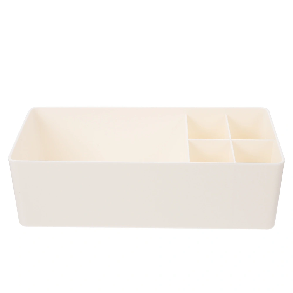 1Pc Drawer Storage Container Sundries Stationery Compartment Box (White)