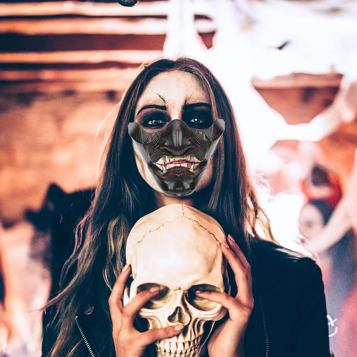 Halloween Plastic Mask Cosplay Mask Masquerade Party Mask Carnival Party Mask