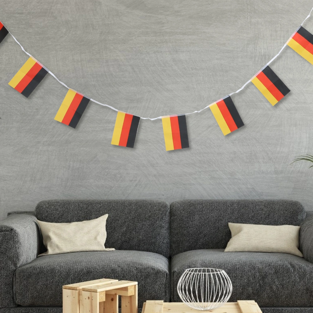 1 Pc Extra-long Decorative German String Flag Foreign Flag for Sports Meeting (Assorted Color)