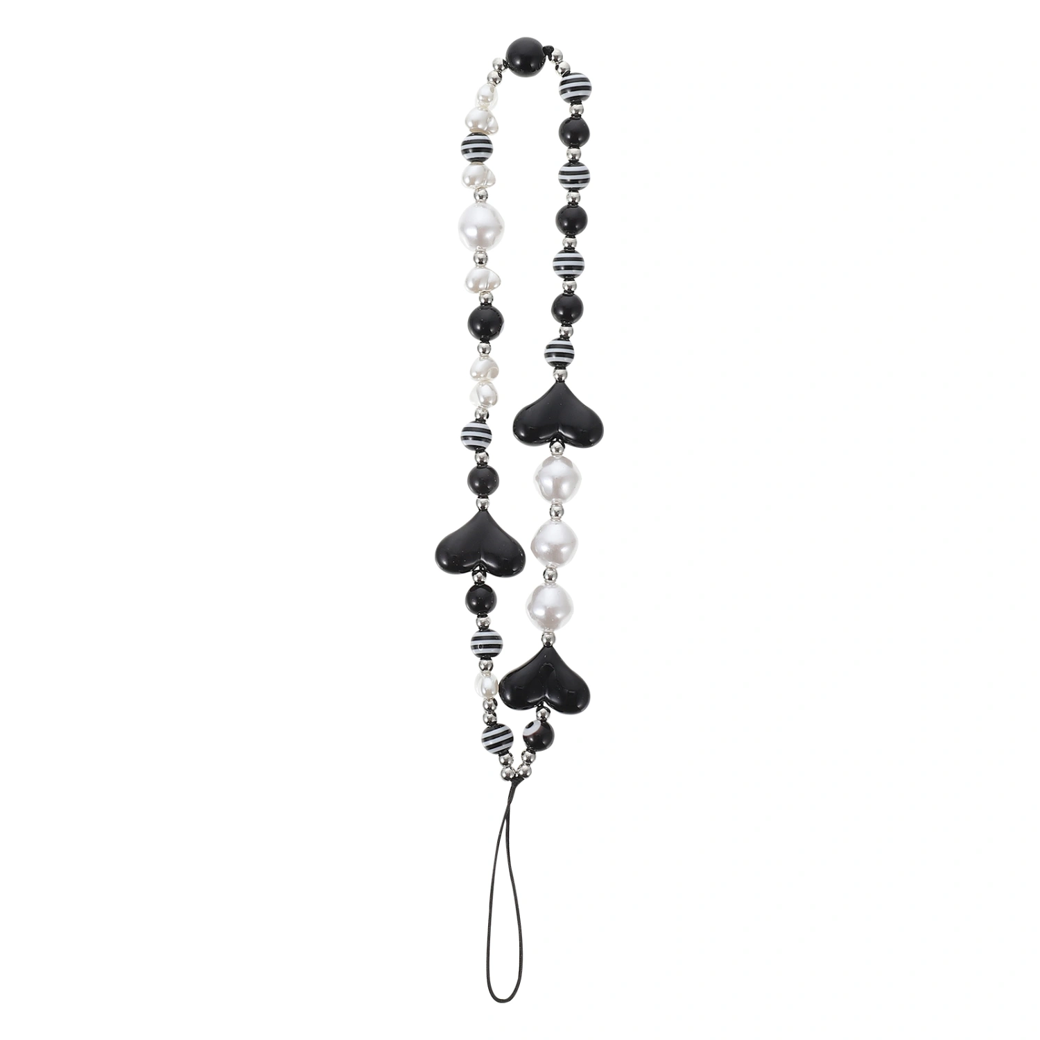 Acrylic Heart Beaded Phone Lanyard Phone Hanging Chain Anti-lost Camera Chain