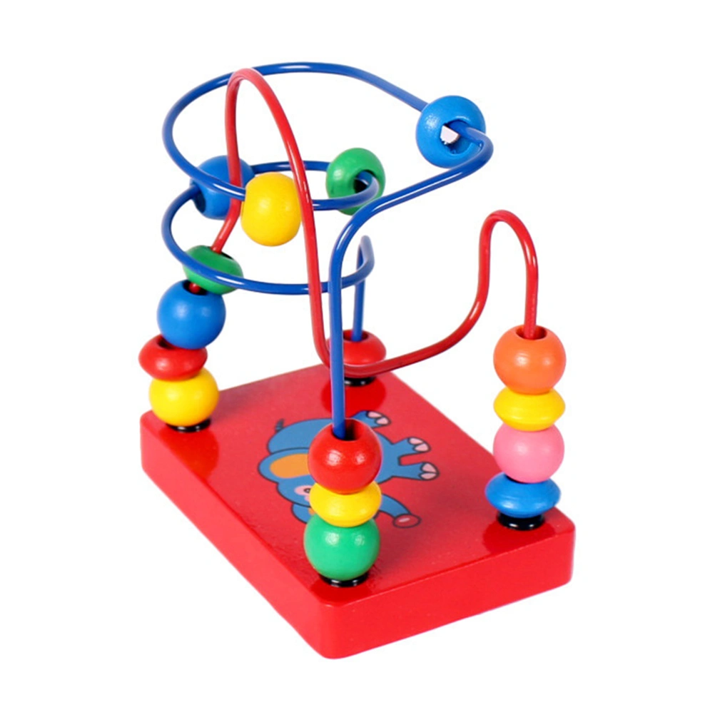 1PC Elephant Pattern Kids Mini Beads Toy Funny String Beads Game Hand-Eye Coordination Plaything