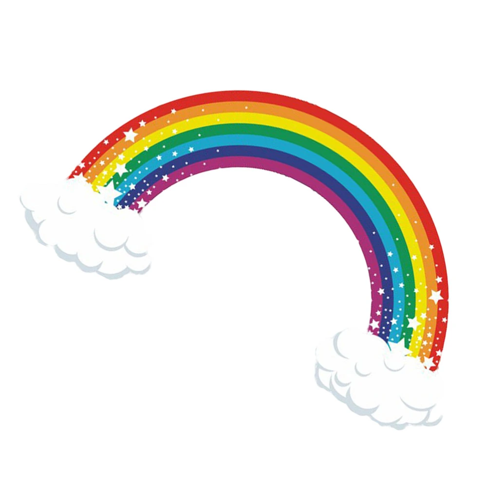 Creative Wallpaper Cartoon Wall Sticker Cloud Rainbow Sticker Background Wall Decal for Home Room