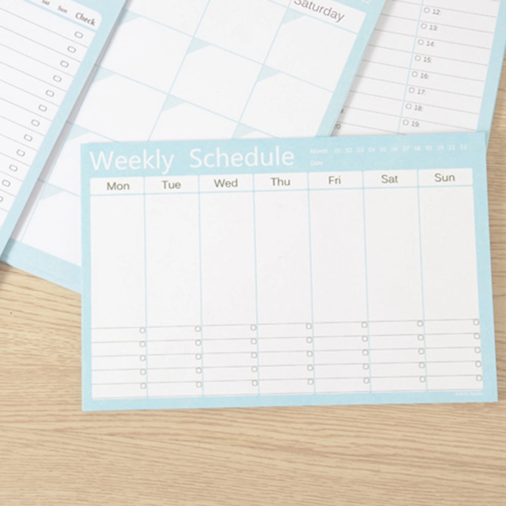 80Pcs Monthly Weekly Daily Planner Schedule Organizer To Do List Pad