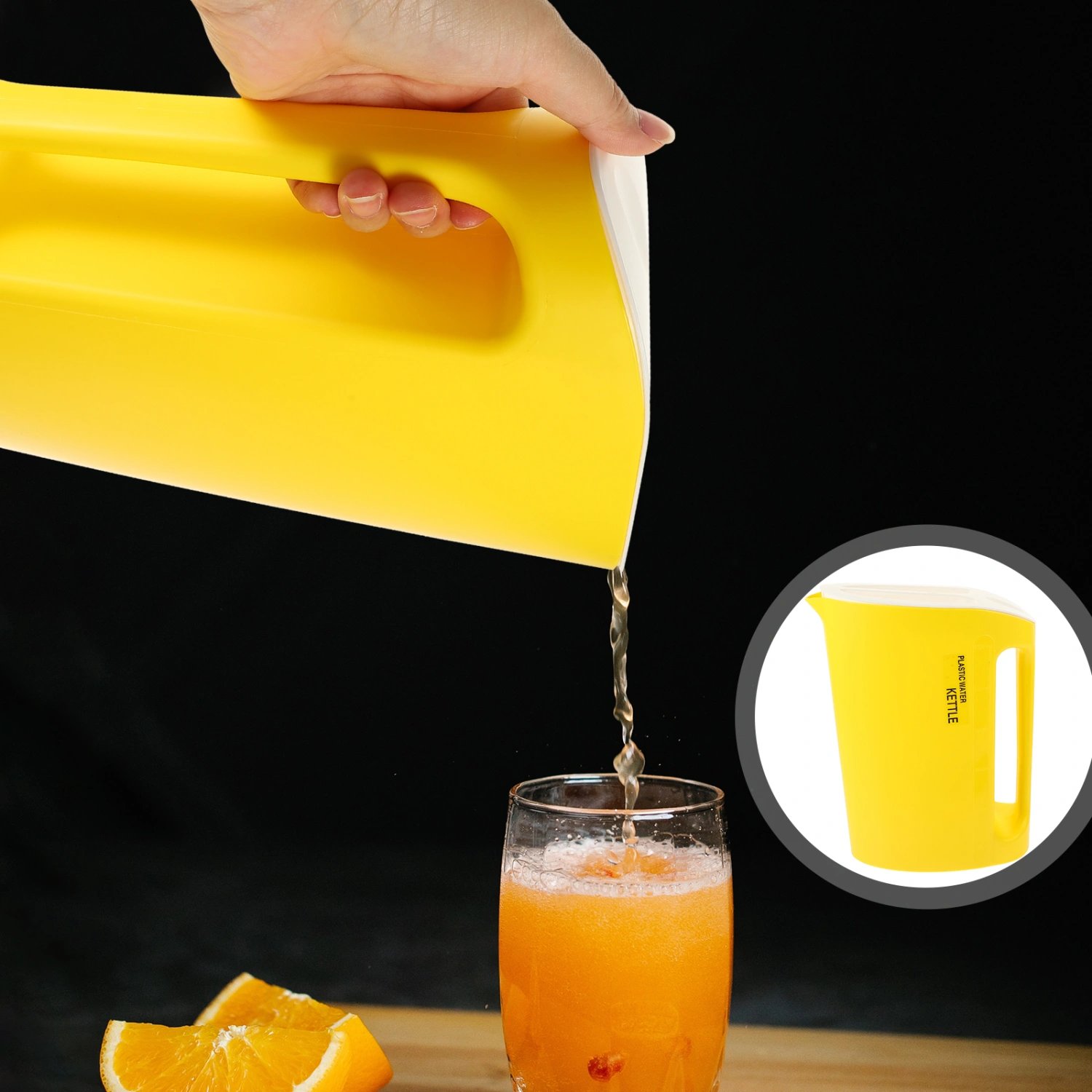 Large Capacity Water Pitcher Cold Water Jug Fruit Beverage Pot Cool Water Container