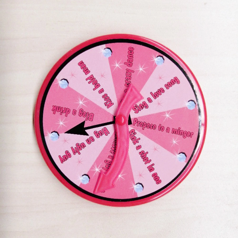 Game Compass Badge Dance Kiss Crazy Party Hen Night Party Bachelorette Party Bar Club Game Supplies (Pink)