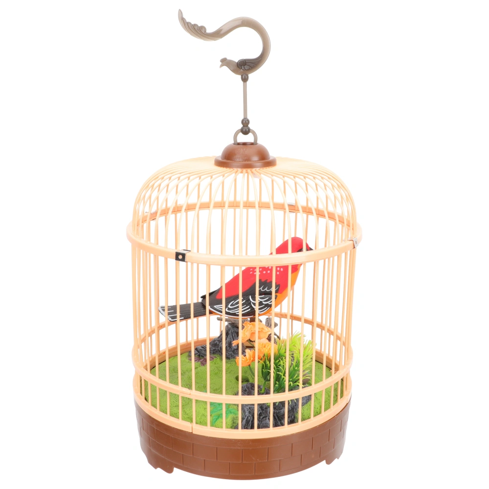 Electric Acoustic Interactive Bird Cage Toy Voice-activated Bird Cage Toy