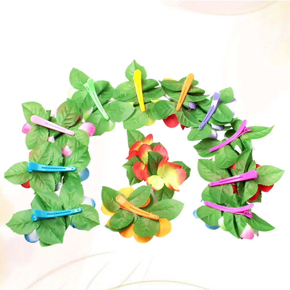 12pcs Headdress Flower Hair Clips Clip Accessories Flowers for Headband Hair Clips