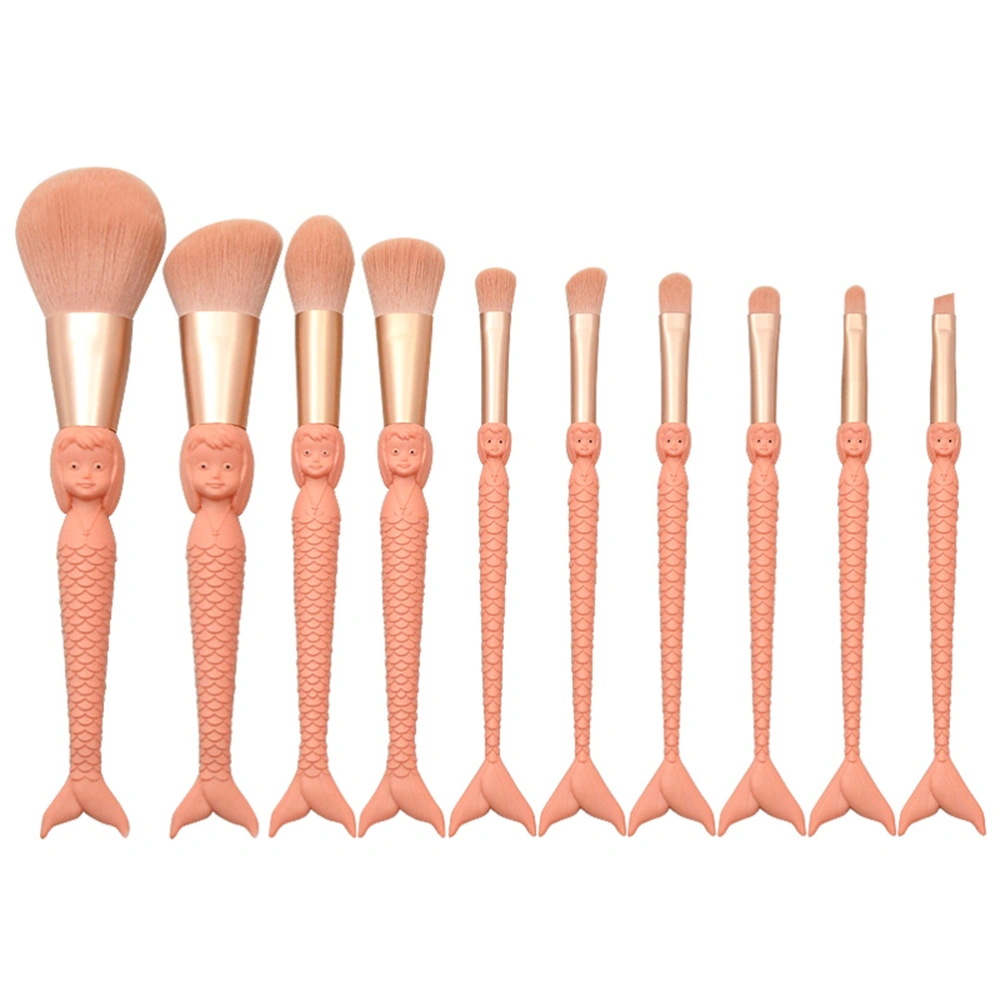 10pcs Makeup Brushes Face Powder Brushes Eyeshadow Brushes Makeup Tools