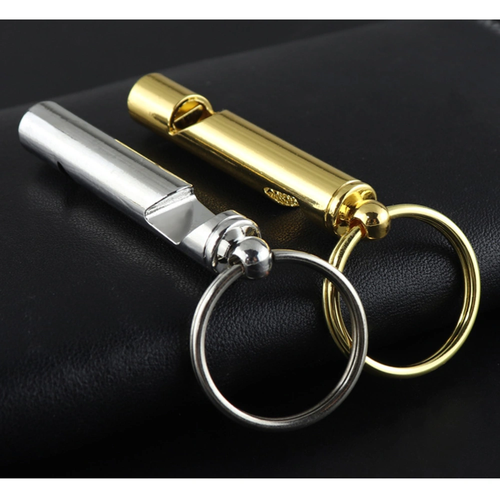 2pcs Whistle Bottle Opener Multifunctional Outdoor Portable Key Chain Emergency Tool