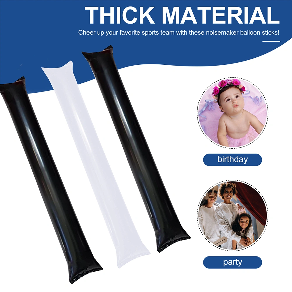 40pcs Inflatable Thunder Sticks Inflatable Noisemakers Sticks Football Concert Cheering Sticks