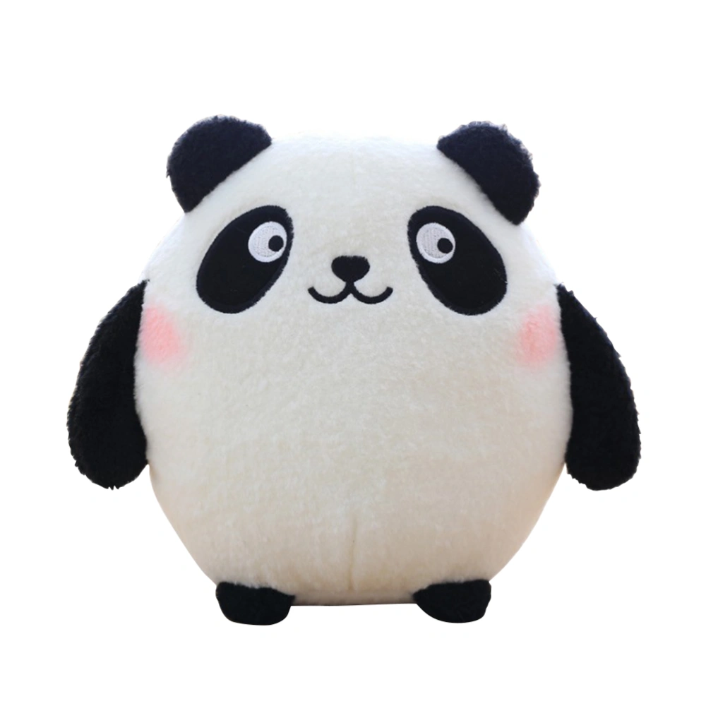 30cm Lovely Panda Plush Toy Stuffed Animal Doll Christmas Birthday Gift for Kids Girls (Round Eyes)