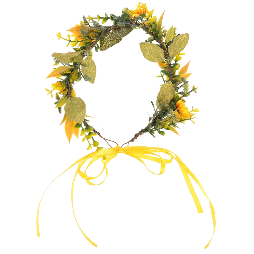 Hawaii Party Sunflower Headdress Vacation Hair Fashion Holiday Flower Hair Decor