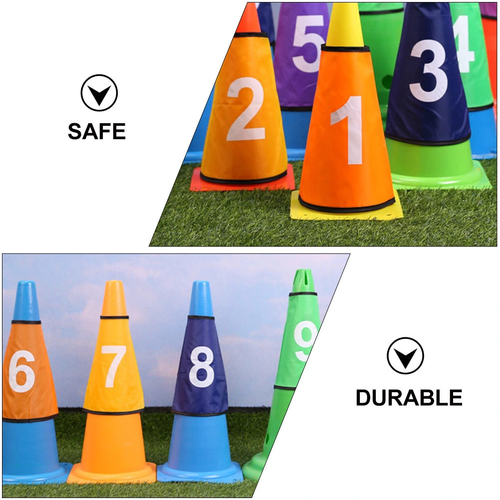 1 Set of Digital Protective Covers for Bucket Number Protectors (Colorful)