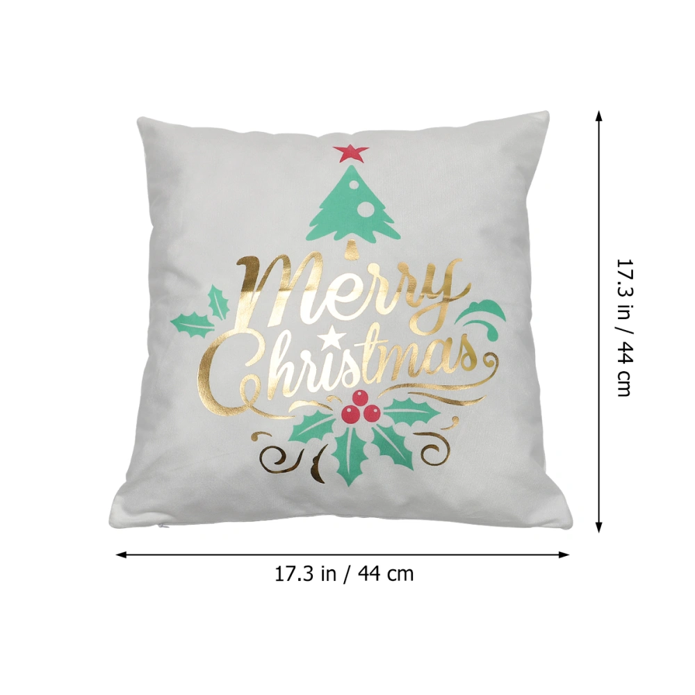 1 Pc Christmas Pillowcases Polyester Pillow Case Pillow Cushion Cover Pillowslip