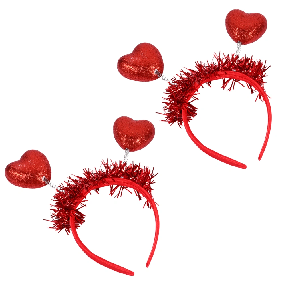 2Pcs Creative Girl Headwear Romantic Hair Accessories Valentine's Day Gift