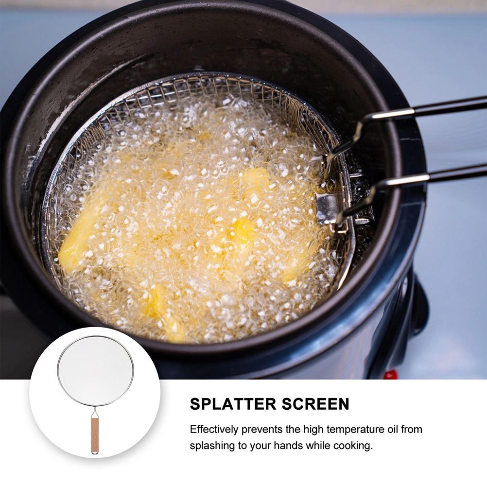1pc Pot Splatter Screen Professional Oil Proofing Lid Frying Pan Oil Guard