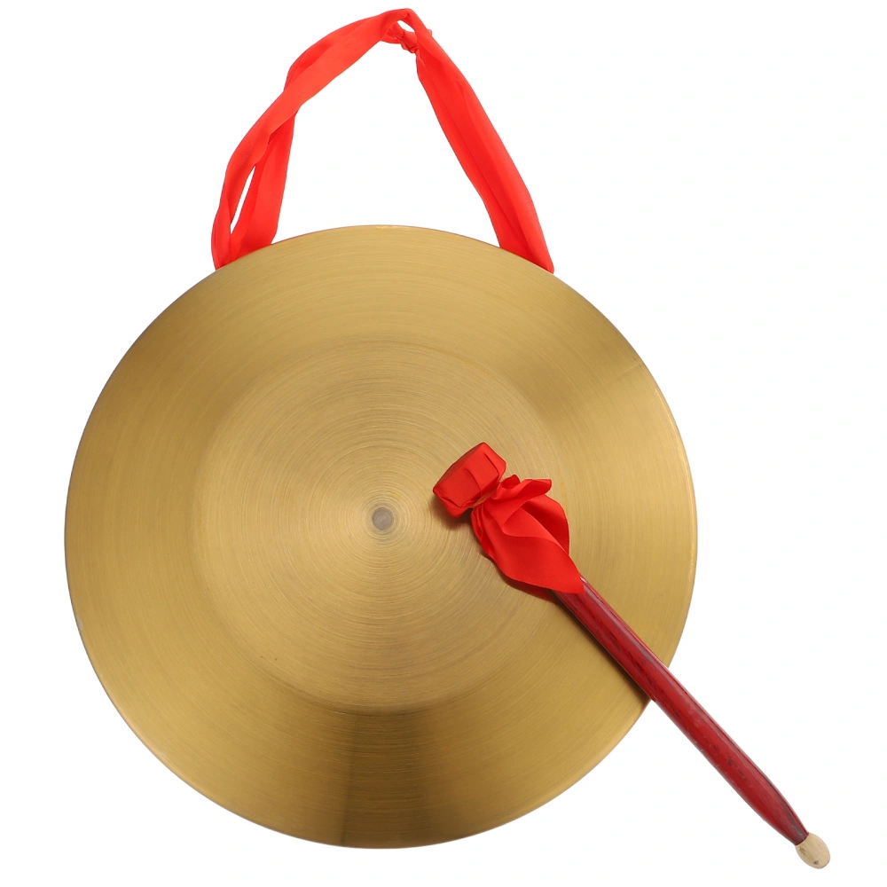 1 Set Chinese Gong Hand Gong Creative Copper Gong Music Toy for Festival Party