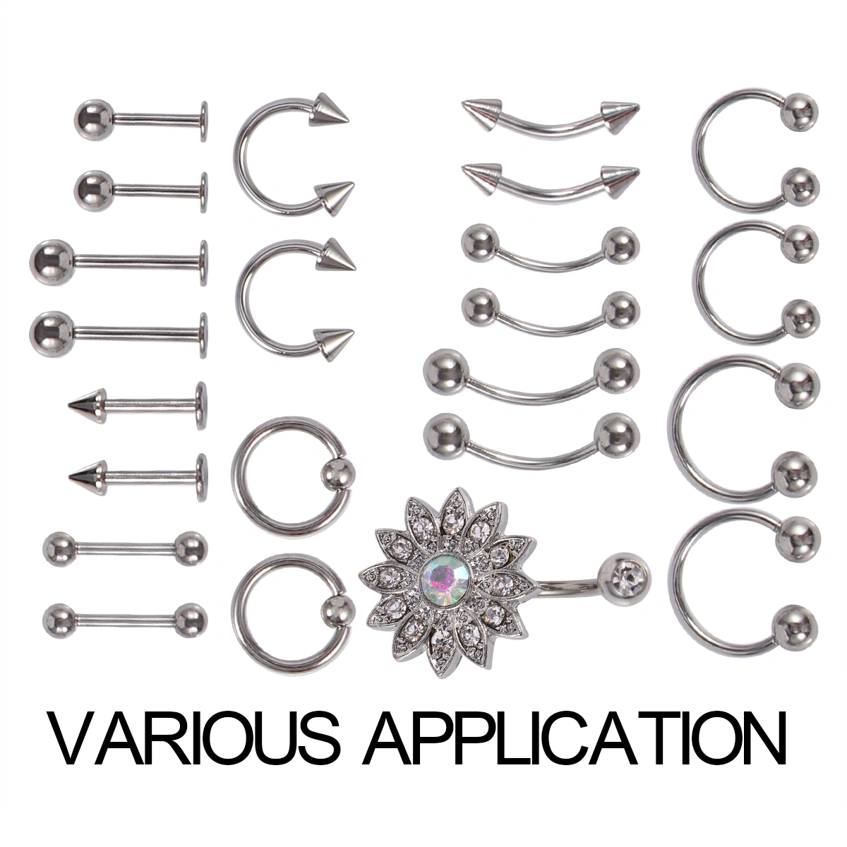 1 Set Body Piercing Jewelry Tool Set Safety Puncture Jewelry Tool Set Useful Puncture Jewelry Tool Set for Shop Woman Man